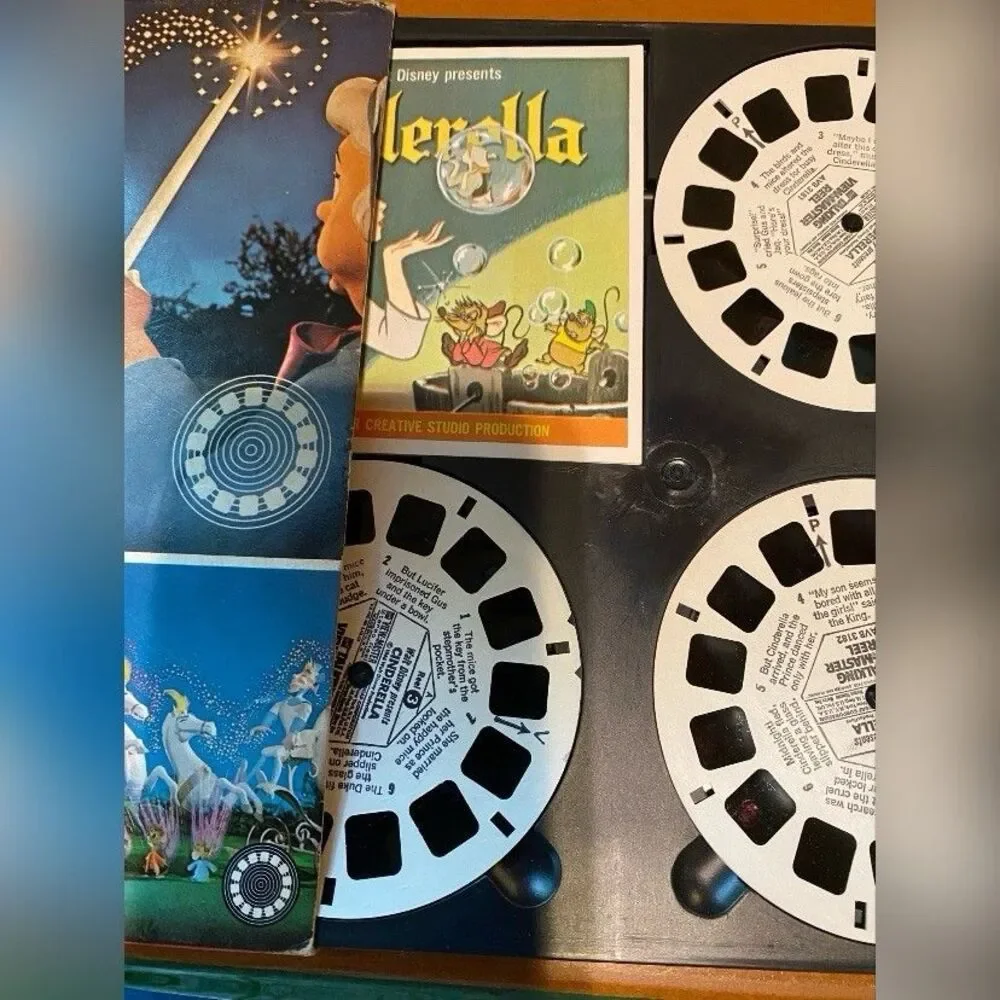 Vintage GAF Talking View Master 3 Reels Cinderella